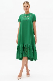 Платье ЮРС 23-231 -2 темно-зеленый #1