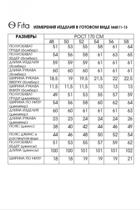 Костюм/комплект FITA 4013 тройка серо-белый размер 48-58 #9