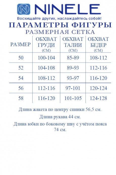 Костюм/комплект NINELE (Нинель Шик ) 7470 двойка белый, василек размер 50-58 #10