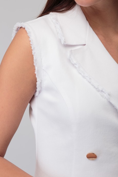 Платье Ликвидация Anelli 841 белый джинс размер 50 #6