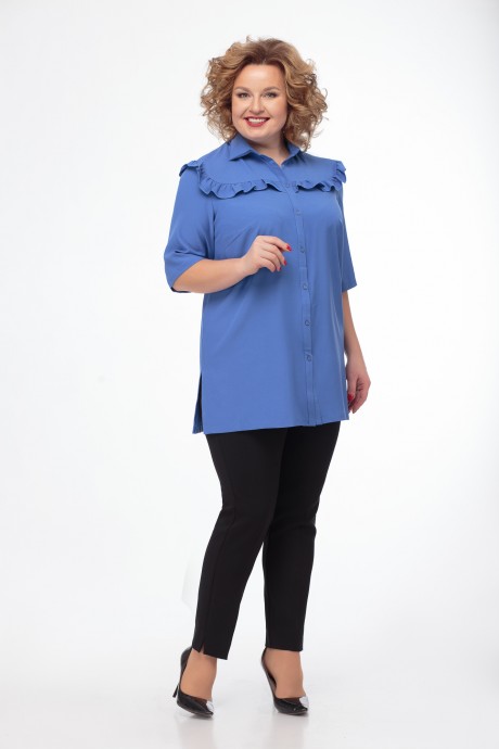 Рубашка Ликвидация Anelli 480 синий размер 54 #2