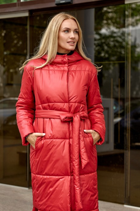 Пальто Azzara 3101К красный размер 44-54 #3