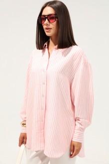 Рубашка LM ВИ1645 розовый, белый #1