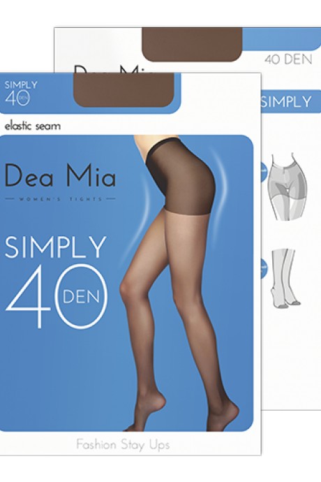 Колготки Dea Mia SIMPLY 40 mocca размер 2-4 #1