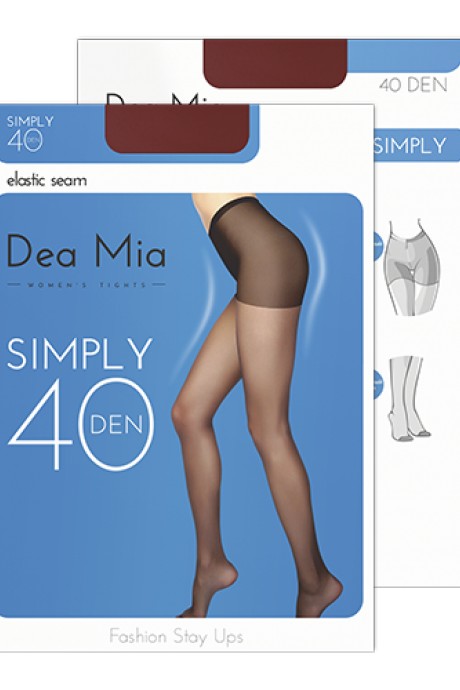 Колготки Dea Mia SIMPLY 40 bronz размер 5-6 #1