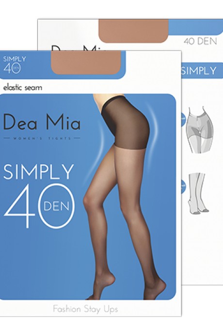 Колготки Dea Mia SIMPLY 40 natural размер 5-6 #1