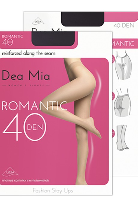 Колготки Dea Mia ROMANTIC 40 nero размер 5-6 #2