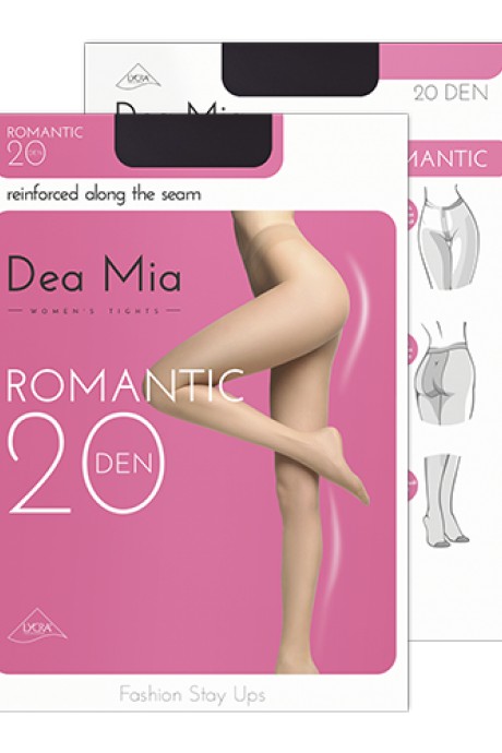 Колготки Dea Mia ROMANTIC 20 nero размер 5-6 #1